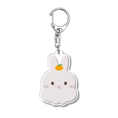 鏡餅うさぎ Acrylic Key Chain