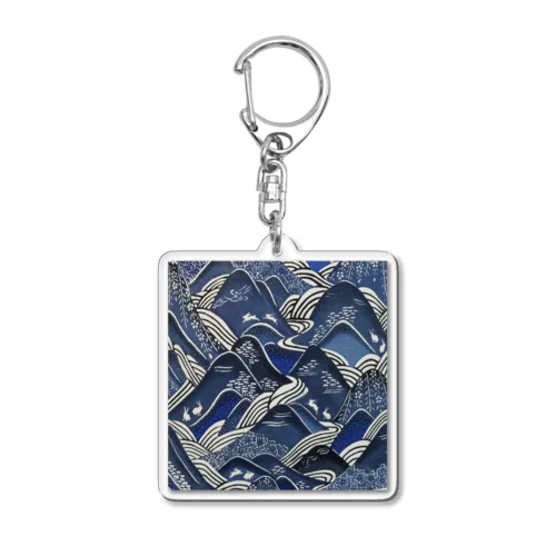 Mountains Acrylic Key Chain