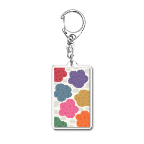 Fuwafuwa Flower Acrylic Key Chain