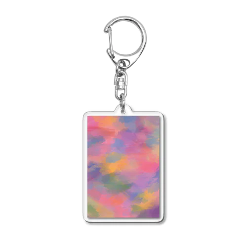 Watercolor Acrylic Key Chain