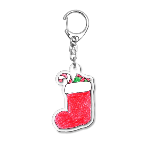 クリスマスブーツ Acrylic Key Chain