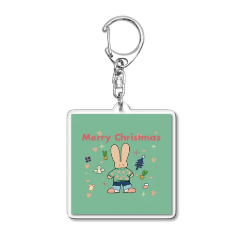 Merry Christmas Acrylic Key Chain