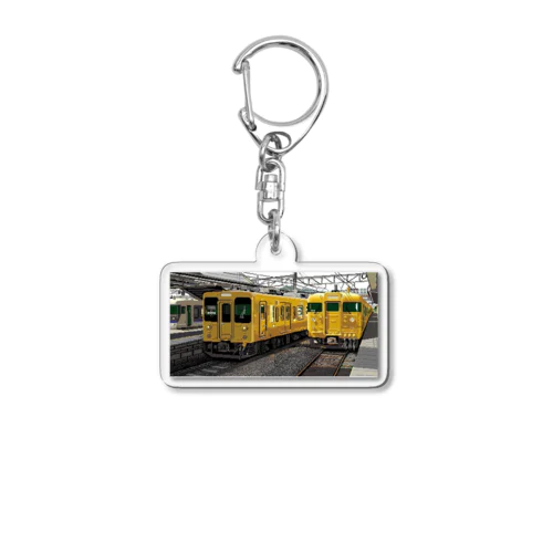 115系電車(からし色) Acrylic Key Chain