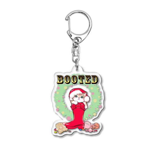 ながぐつこねこのクリスマス Acrylic Key Chain