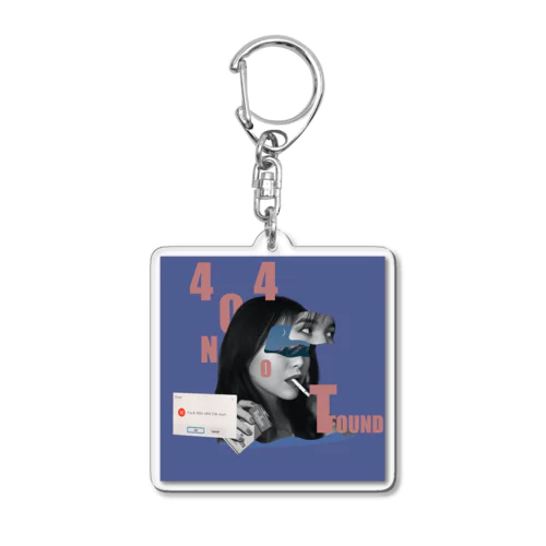 404 NOT FOUND Acrylic Key Chain