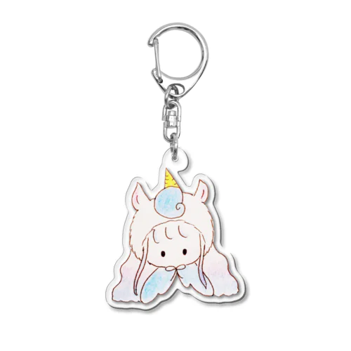 夢みるユニコーンちゃん Acrylic Key Chain