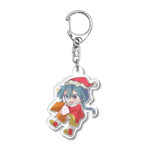 揺。ちゃんとバツうさぎ【クリスマスグッズ】 Acrylic Key Chain