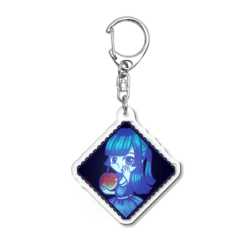 りんごもってる女の子 Acrylic Key Chain