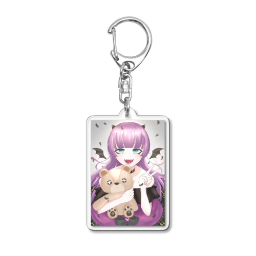 くまちゃんとあくま Acrylic Key Chain