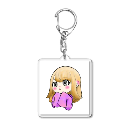 フワフワ少女 Acrylic Key Chain