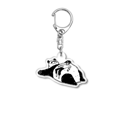 ひとをダメにするパンダ Acrylic Key Chain