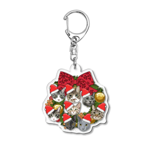 muchaguraainima　christmas Acrylic Key Chain