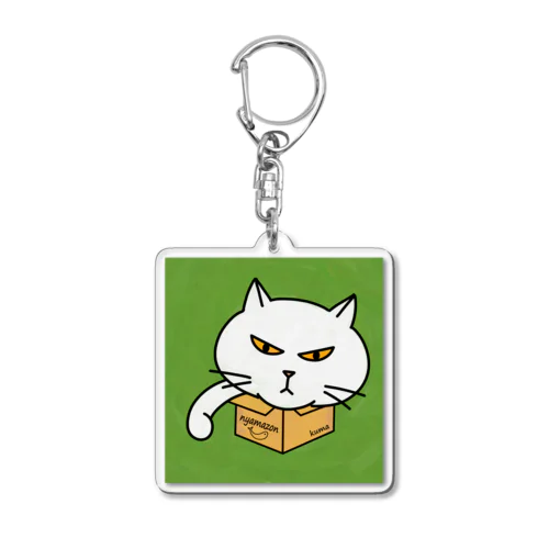 ニャンボール箱猫色付き Acrylic Key Chain