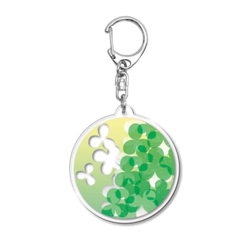 クローバー（緑） Acrylic Key Chain