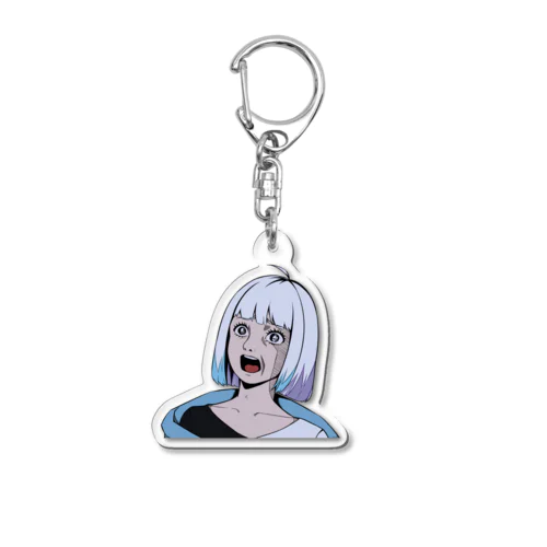 猫籠の衝撃顔グッズ Acrylic Key Chain