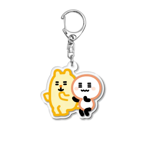 おどる でべちゃんとあむわんさん Acrylic Key Chain