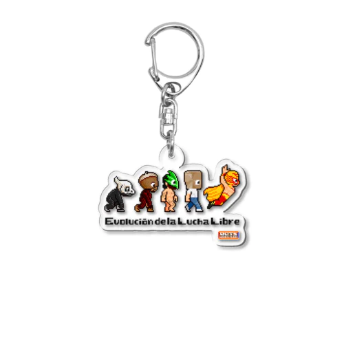 Evolucion de la Lucha libre（Black Logo） Acrylic Key Chain