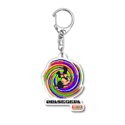 ABISEGERI RAINBOW（Black Logo） アクリルキーホルダー