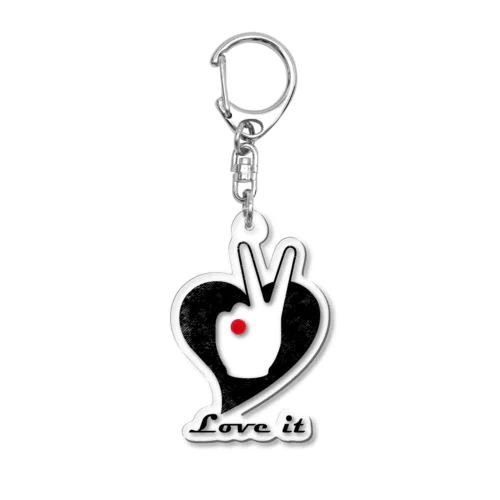 Love it（ラビット） Acrylic Key Chain