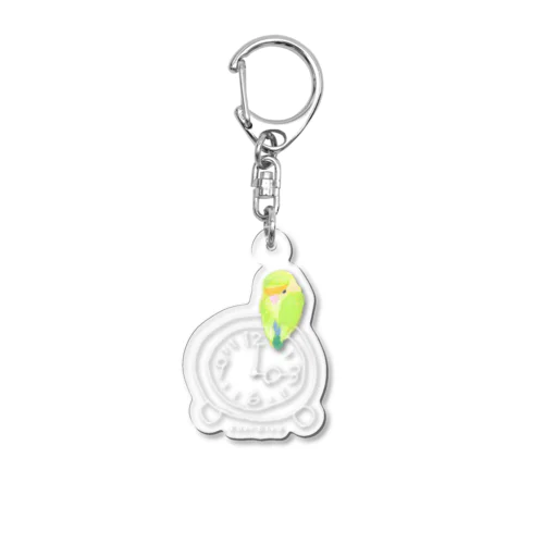 ３時のコザクラインコ Acrylic Key Chain