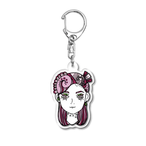 OAGETさんピンク Acrylic Key Chain