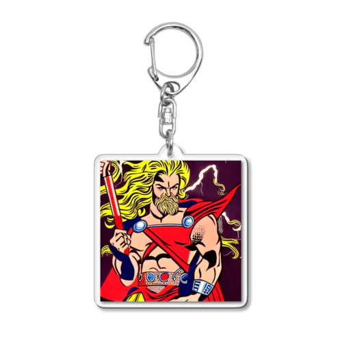 -The World Gods- #009 Thor Acrylic Key Chain