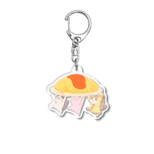 オムライスうささんズ Acrylic Key Chain