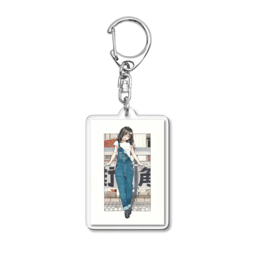 街角女子 Acrylic Key Chain