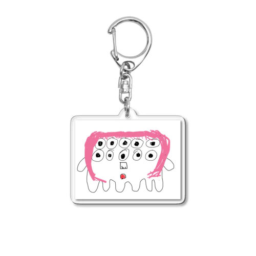 ピンク髪の六本足モンスター Acrylic Key Chain