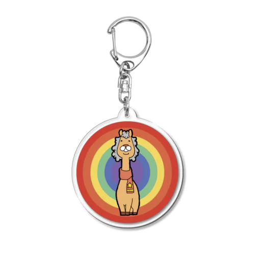 寒がりなアルパカ Acrylic Key Chain