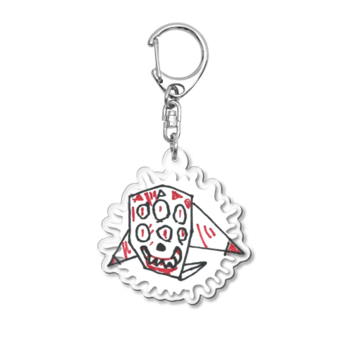 おりがみオバケ Acrylic Key Chain