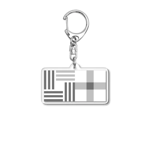 ogori 叶え星紋様(グレー) Acrylic Key Chain