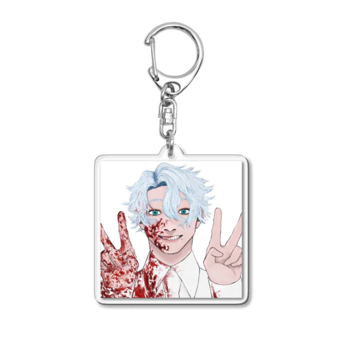 血だらけニケくん Acrylic Key Chain