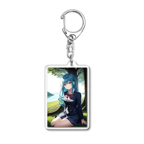 木陰でゆったり一休み Acrylic Key Chain