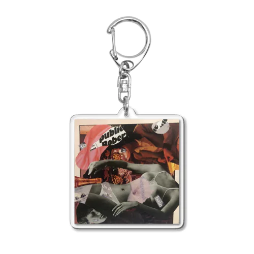 bain.  Acrylic Key Chain