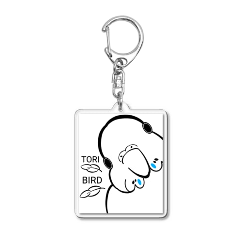 TORI BIRD(黒の羽) Acrylic Key Chain