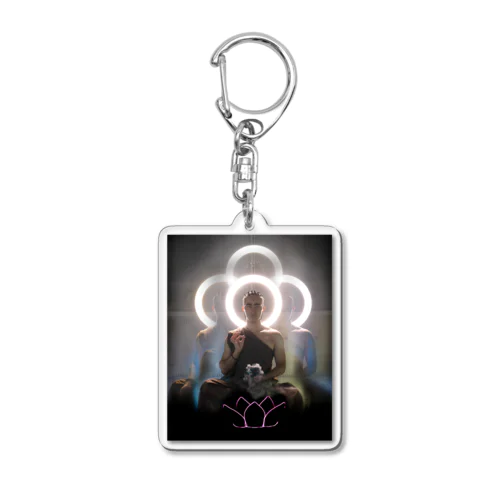 Cyber Buddha サイバー仏 Acrylic Key Chain