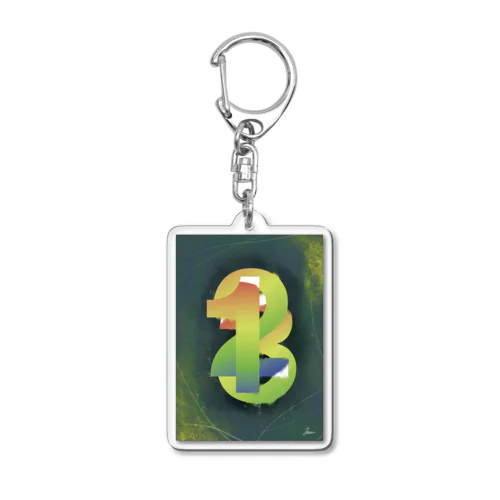 Numbering Acrylic Key Chain