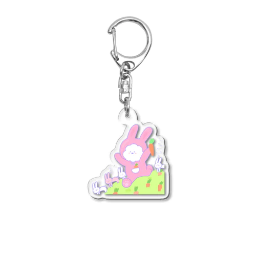 ふわふわうさぎ年ちゃん Acrylic Key Chain