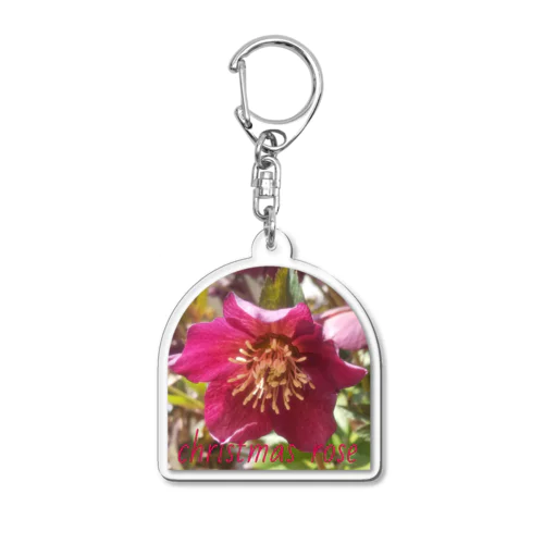 christmas rose Acrylic Key Chain