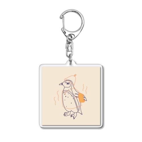 からふるサウナーケープペンギン Acrylic Key Chain