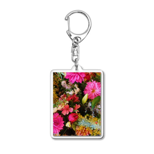 flower power Acrylic Key Chain