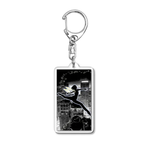 Moon Walker Acrylic Key Chain