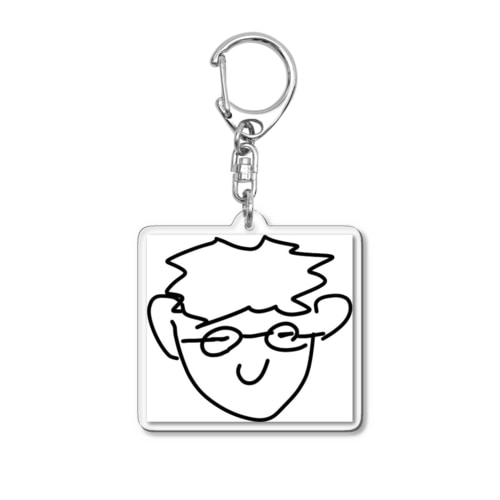 眼鏡の人 Acrylic Key Chain