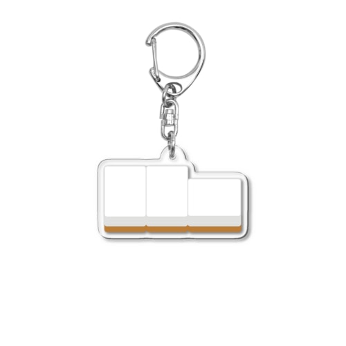 右から白ポン ( 麻雀グッズ ) Acrylic Key Chain