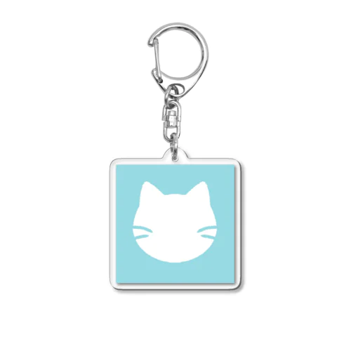 みずいろねこ Acrylic Key Chain