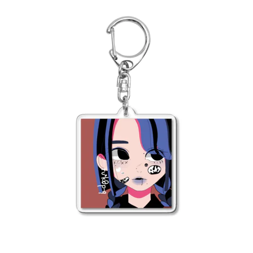 青 Acrylic Key Chain