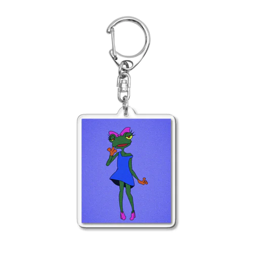 セクシーなカエルちゃん Acrylic Key Chain