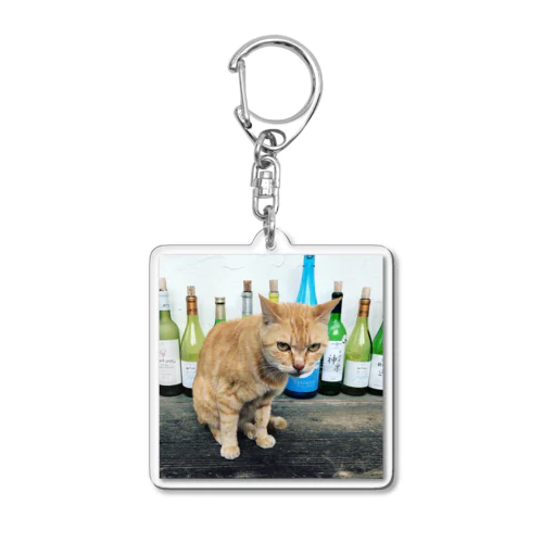 酒猫 Acrylic Key Chain