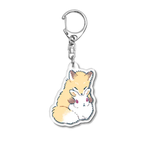 こぎつねうさぎ　だっこ Acrylic Key Chain